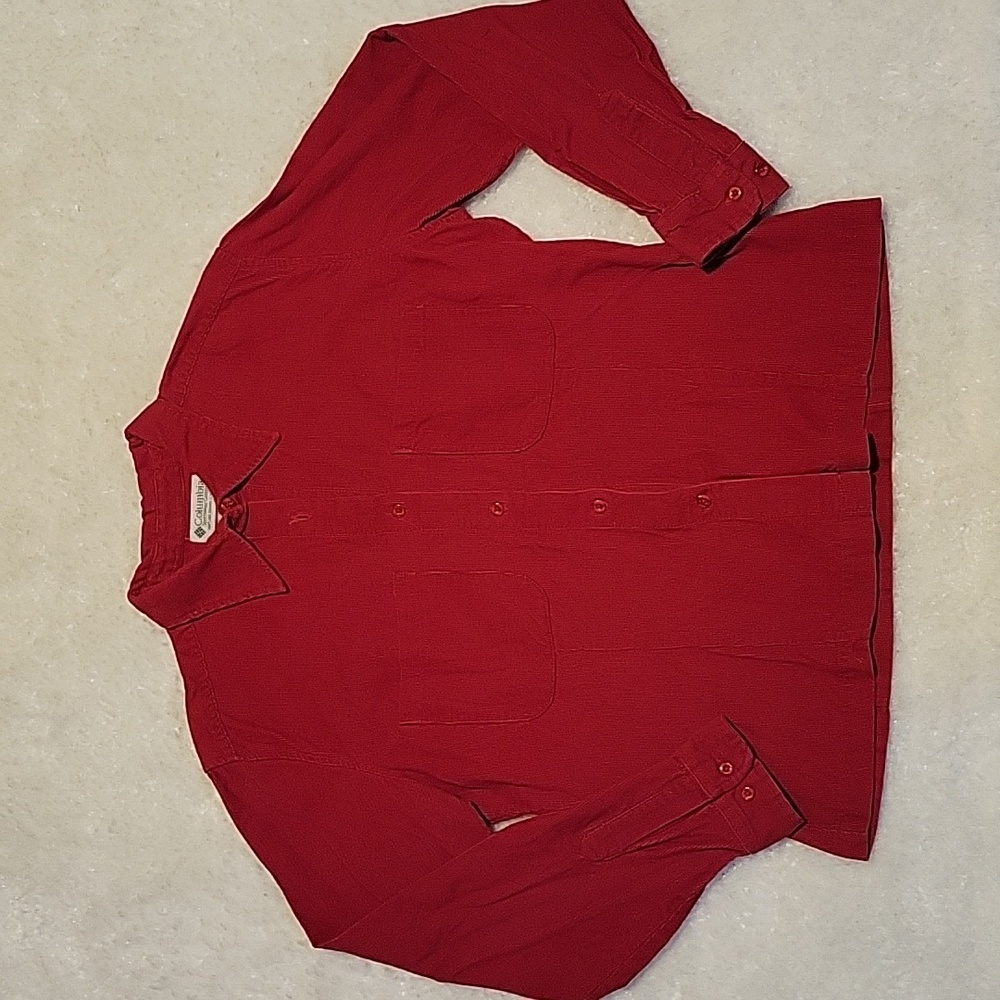 Columbia vintage red corduroy button down